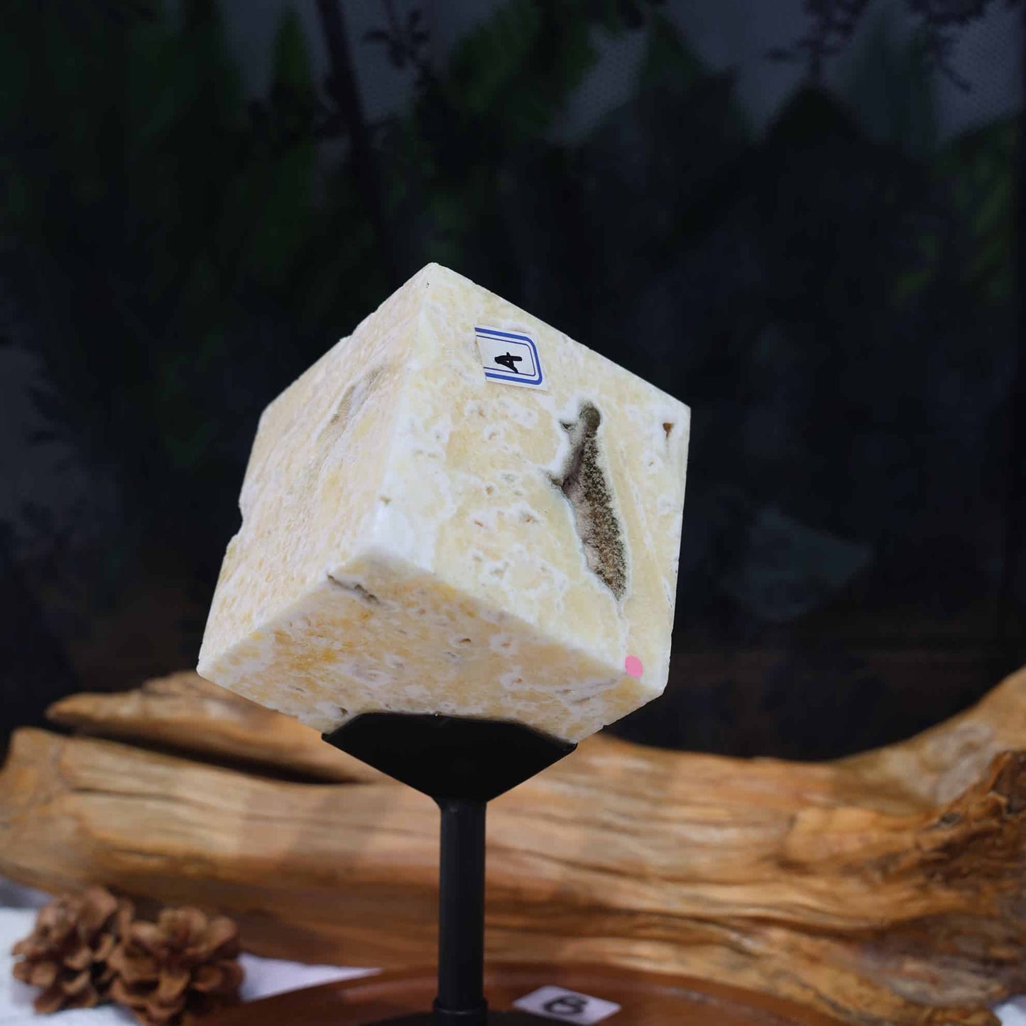 Yellow Calcite Cube