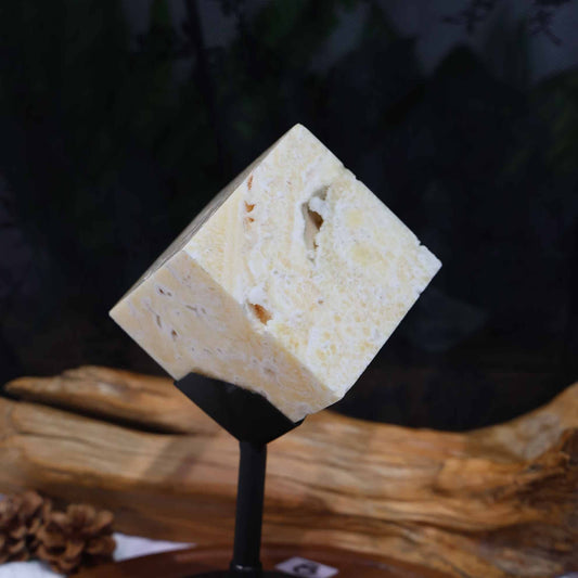 Yellow Calcite Cube