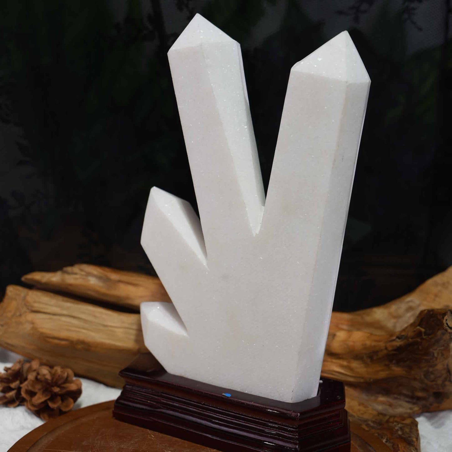 White Marble Four-point Tower