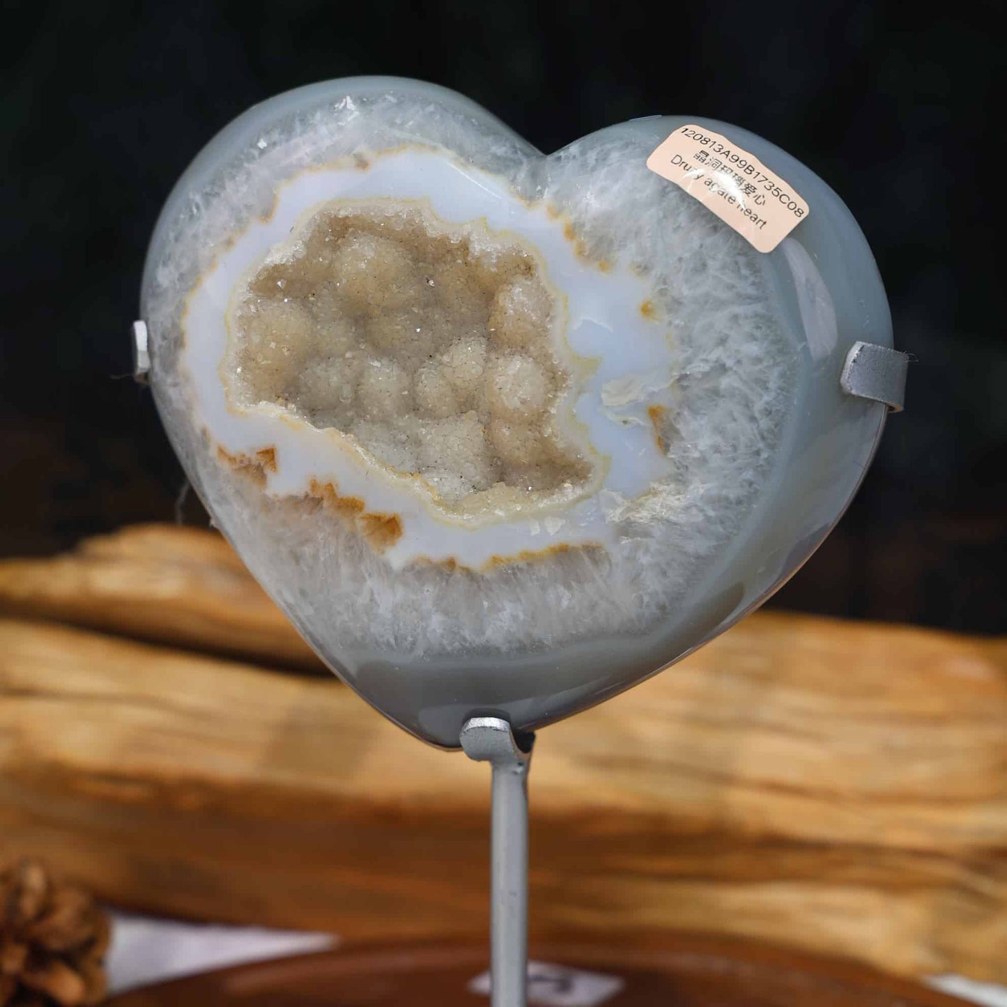 Druzy Agate Heart #68