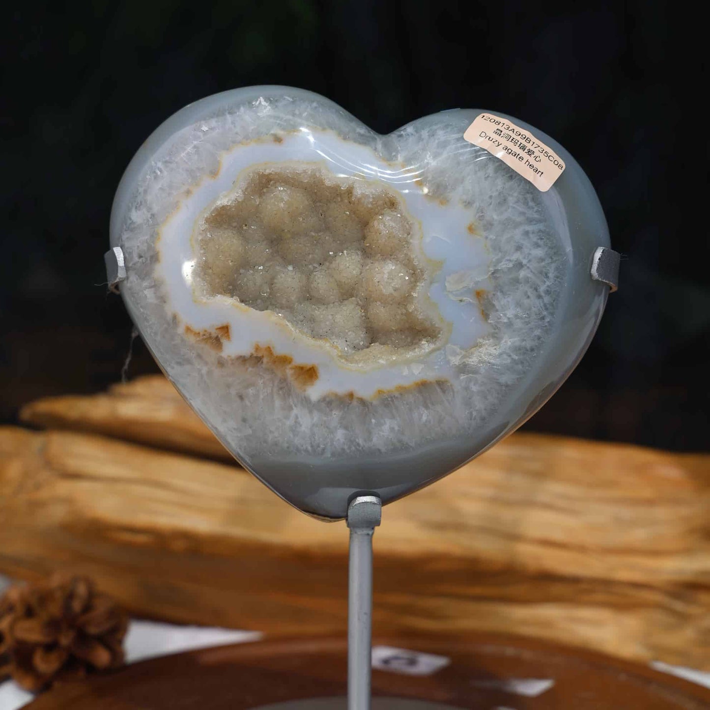 Druzy Agate Heart #68