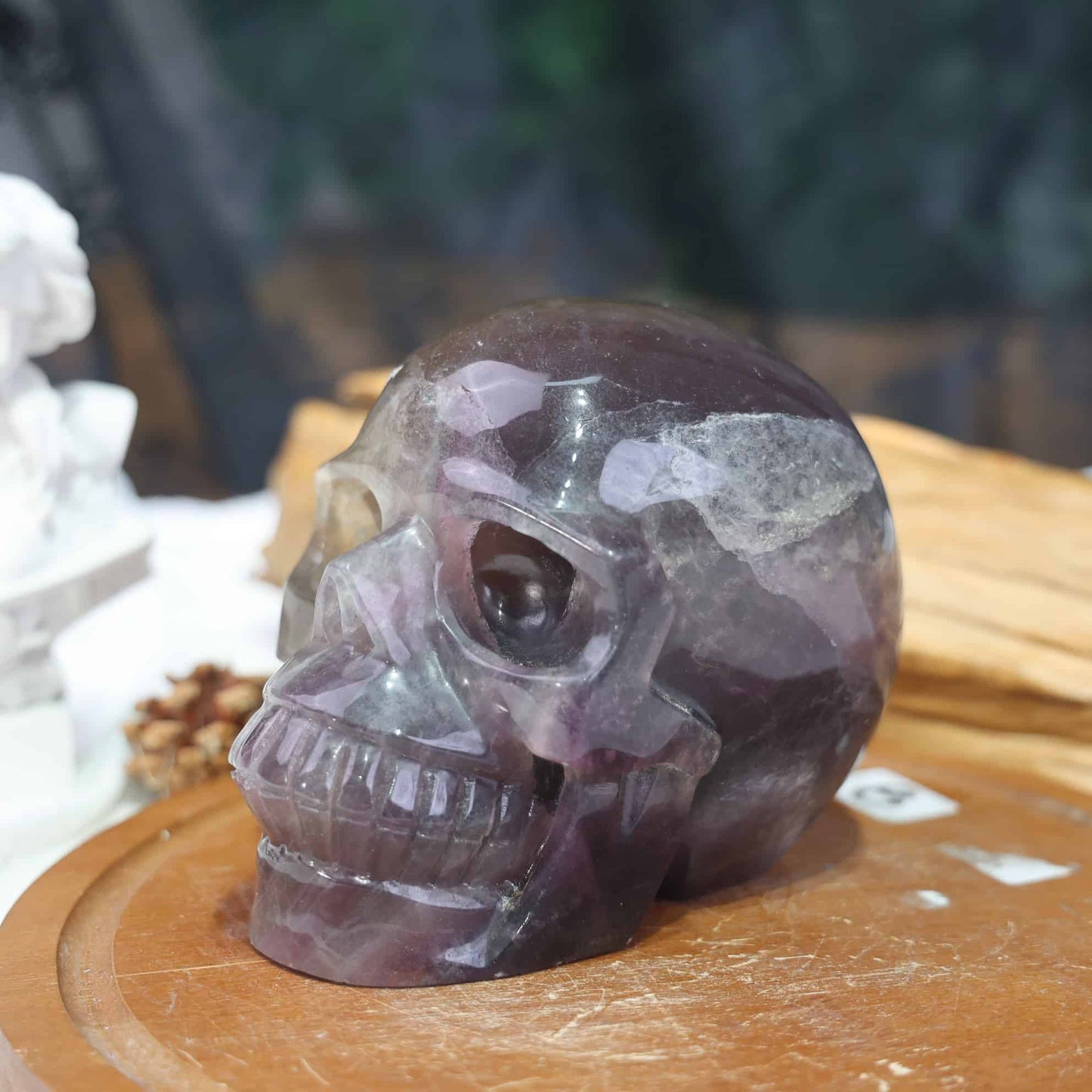 Rainbow Fluorite Skull