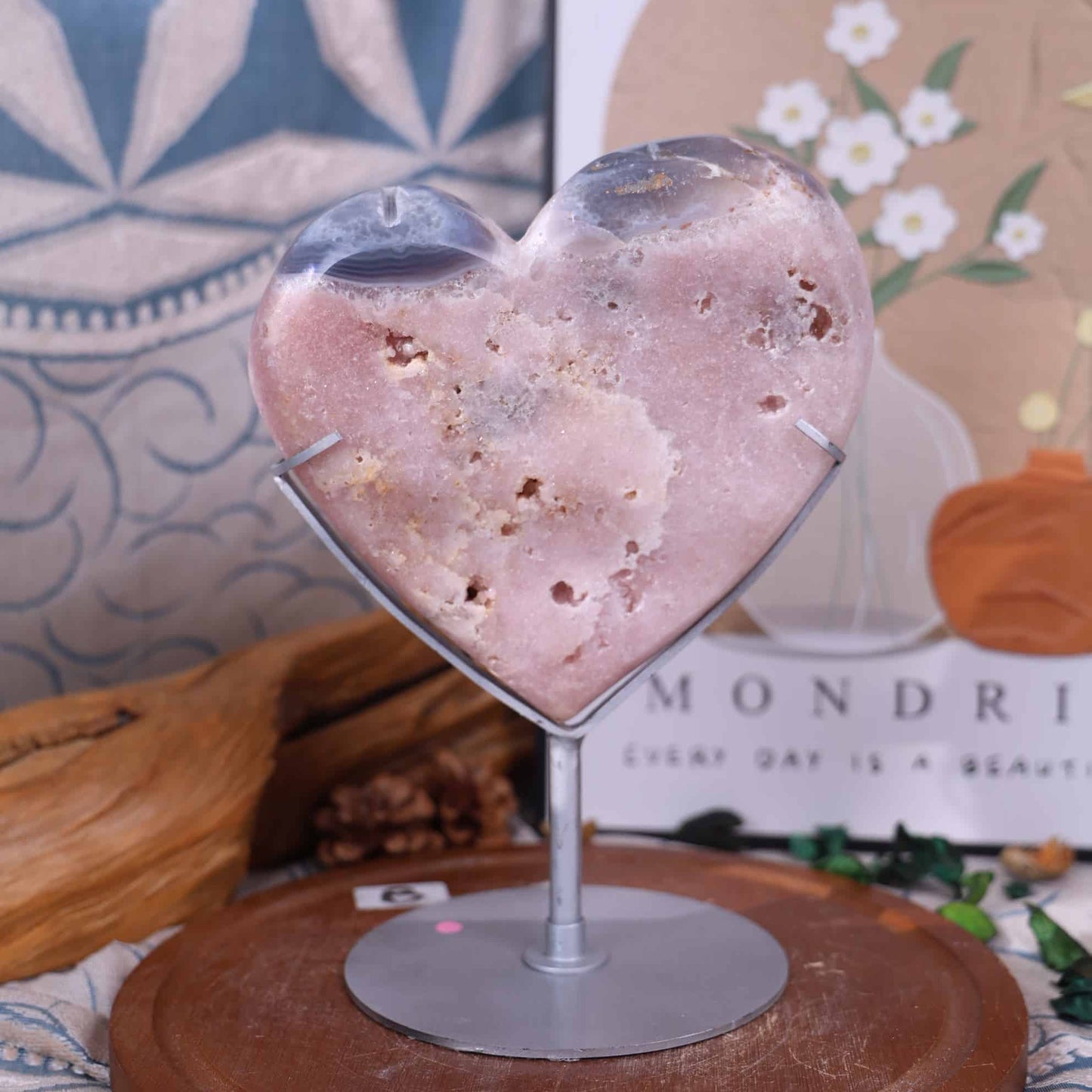 Pink Amethyst Heart #9