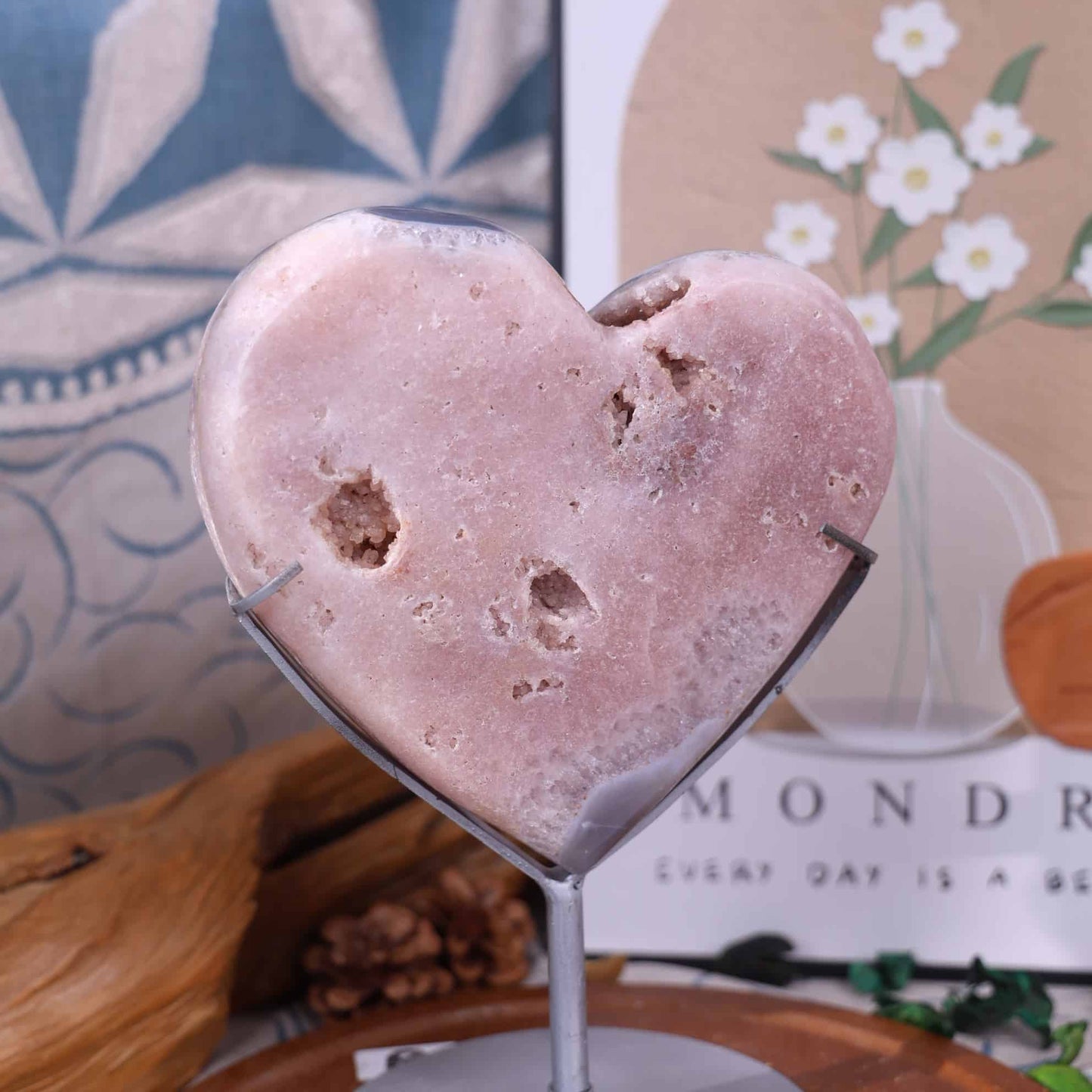 Pink Amethyst Heart #9