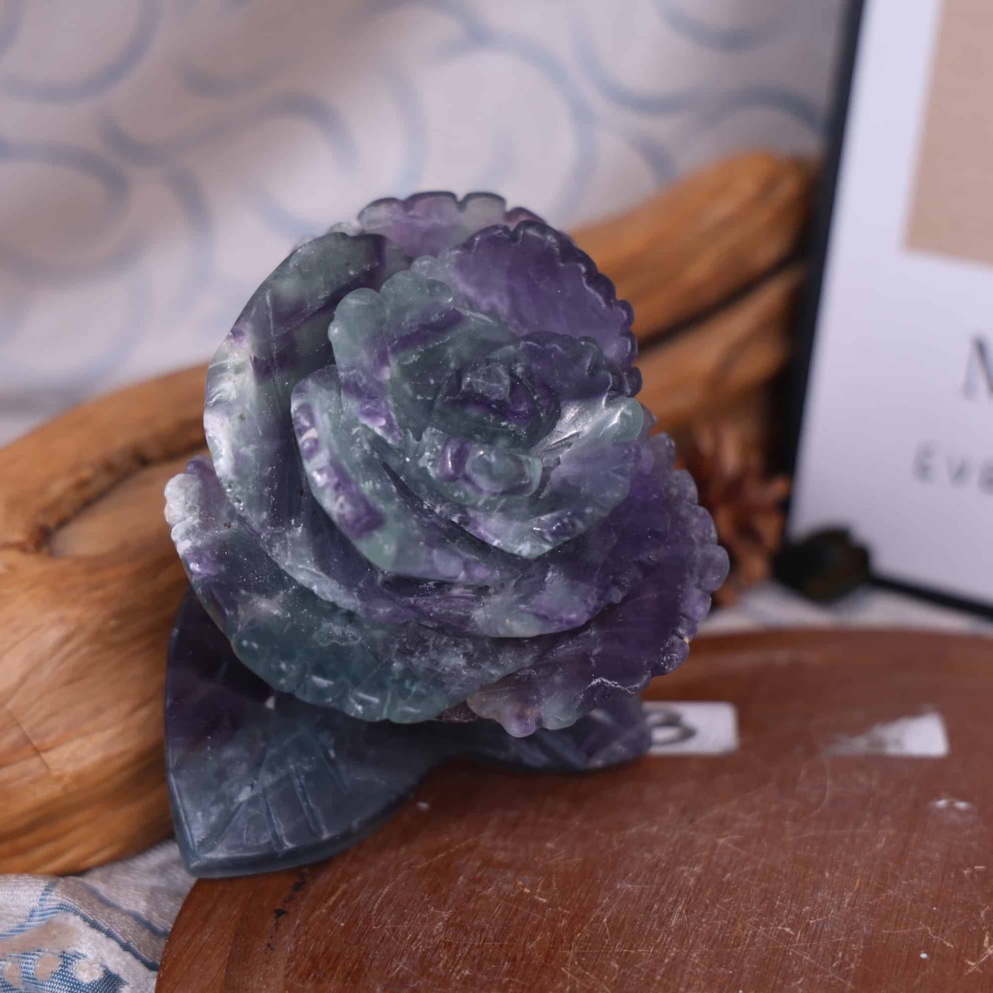 Rainbow Fluorite Flower