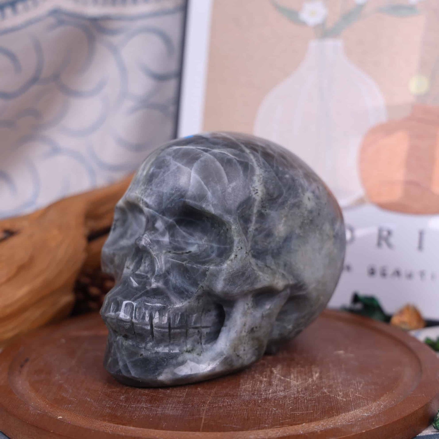 Labradorite Skull