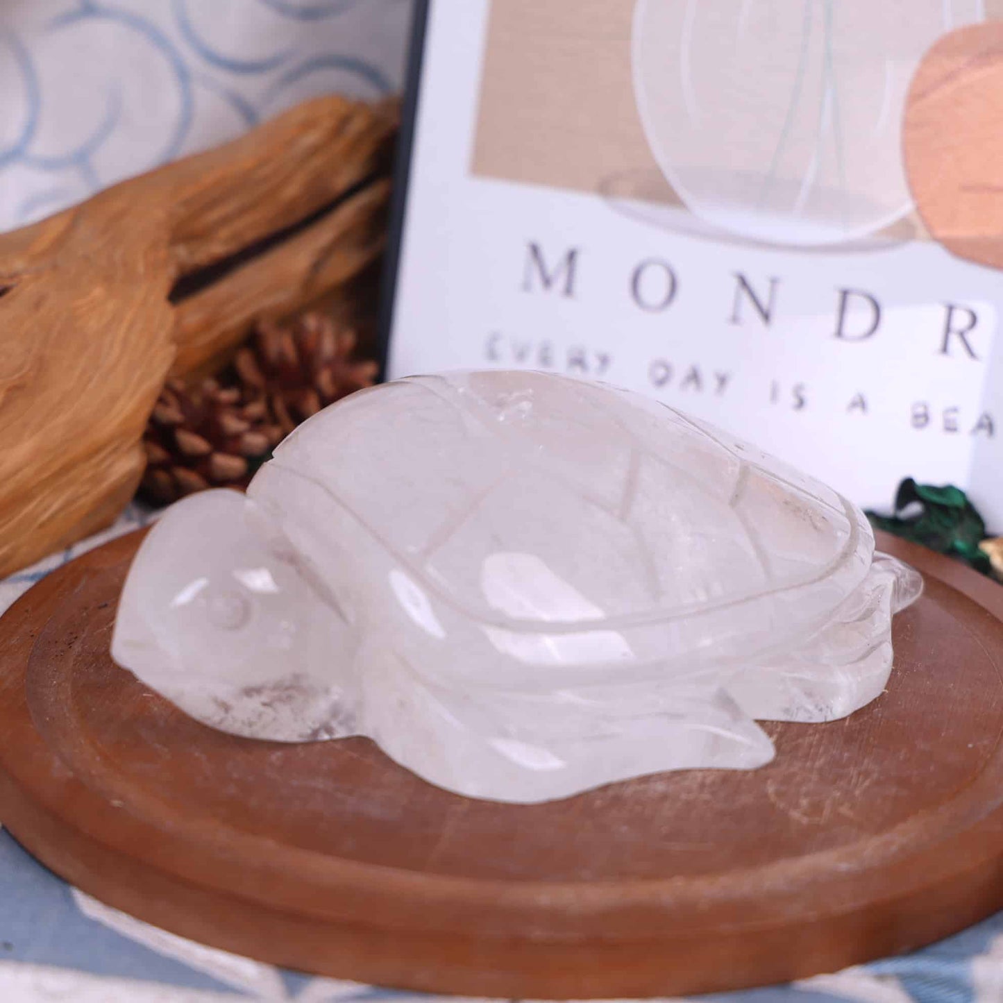 Clear Quartz Turtle #32