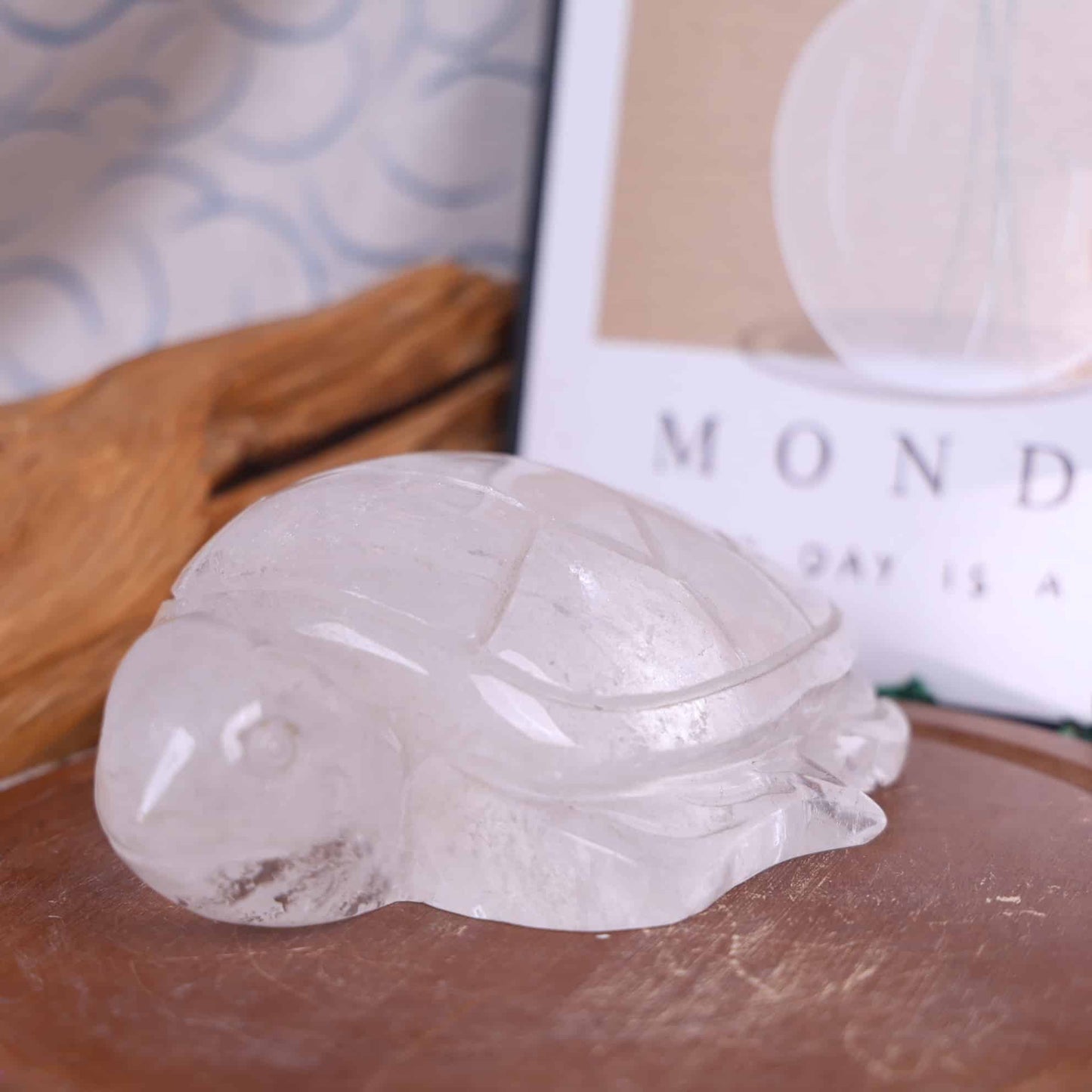 Clear Quartz Turtle #32