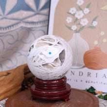 White Mexican Crazy Lace Agate Sphere