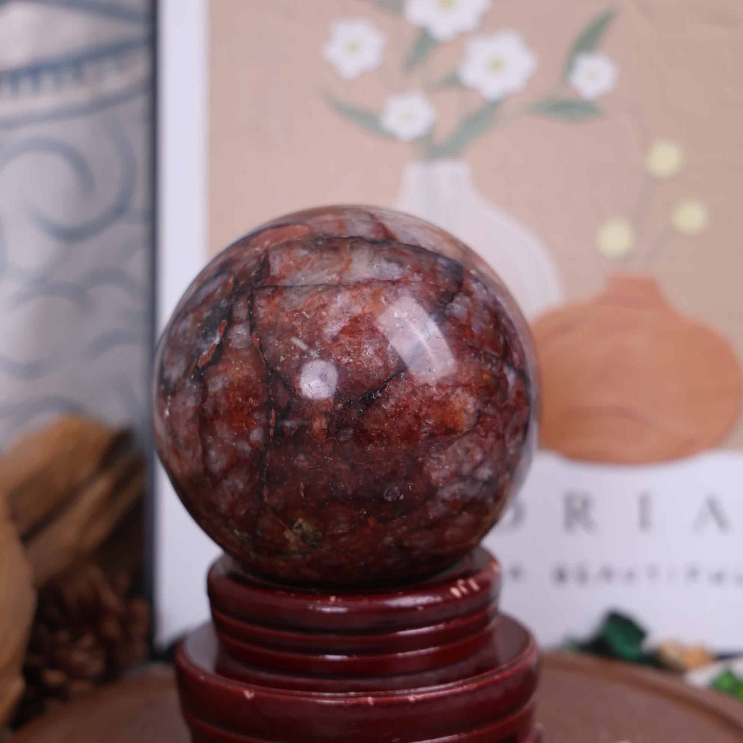 Fire Quartz Sphere