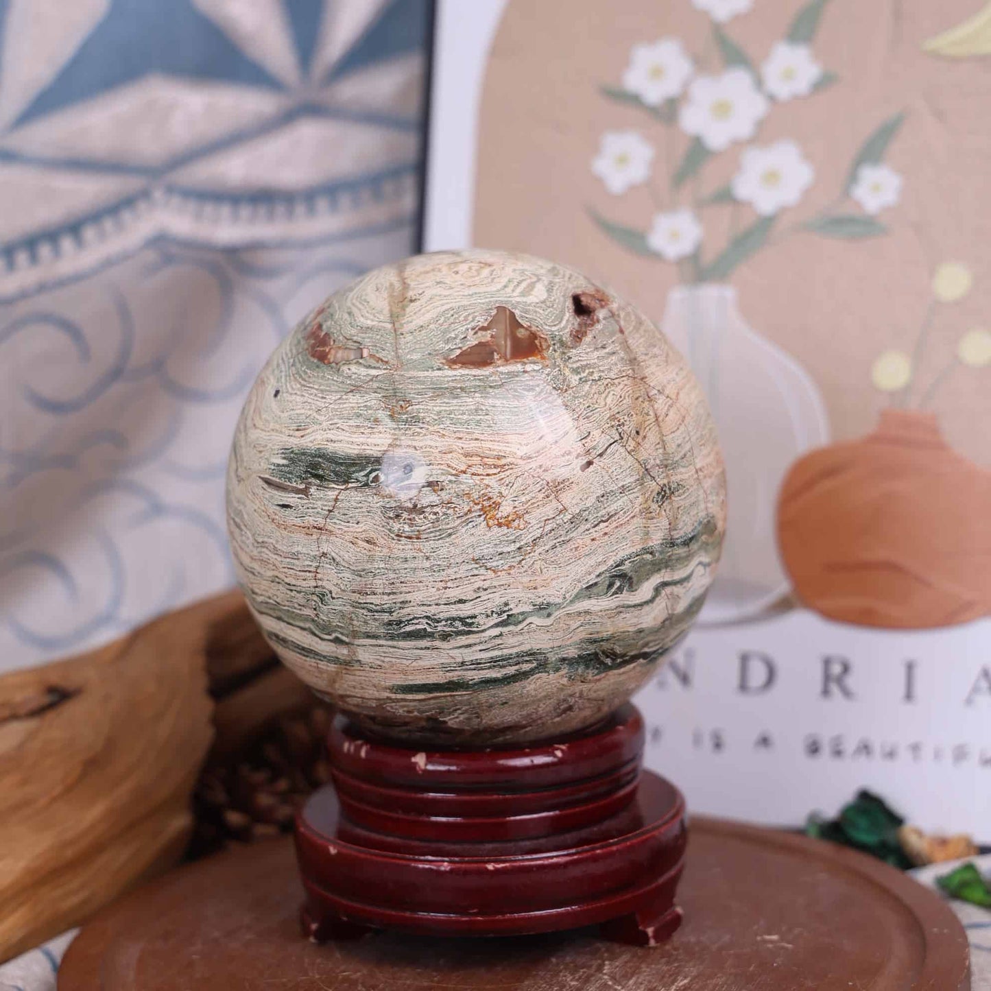 Ocean Jasper Sphere