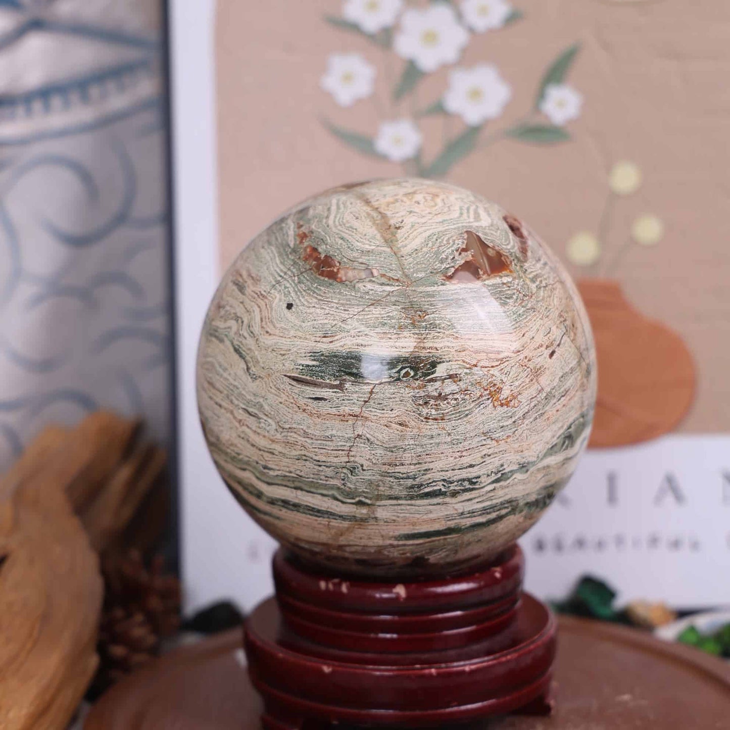 Ocean Jasper Sphere