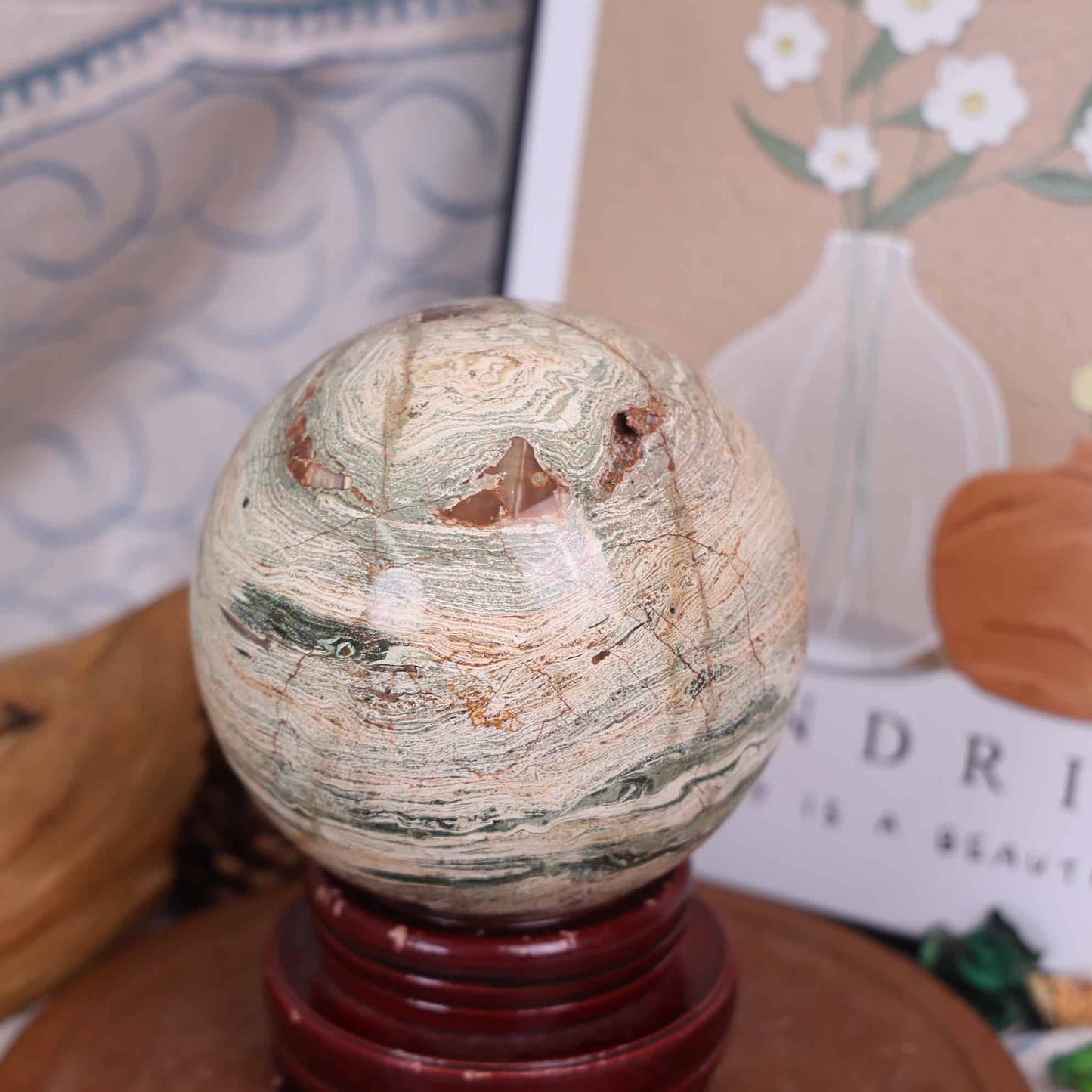 Ocean Jasper Sphere