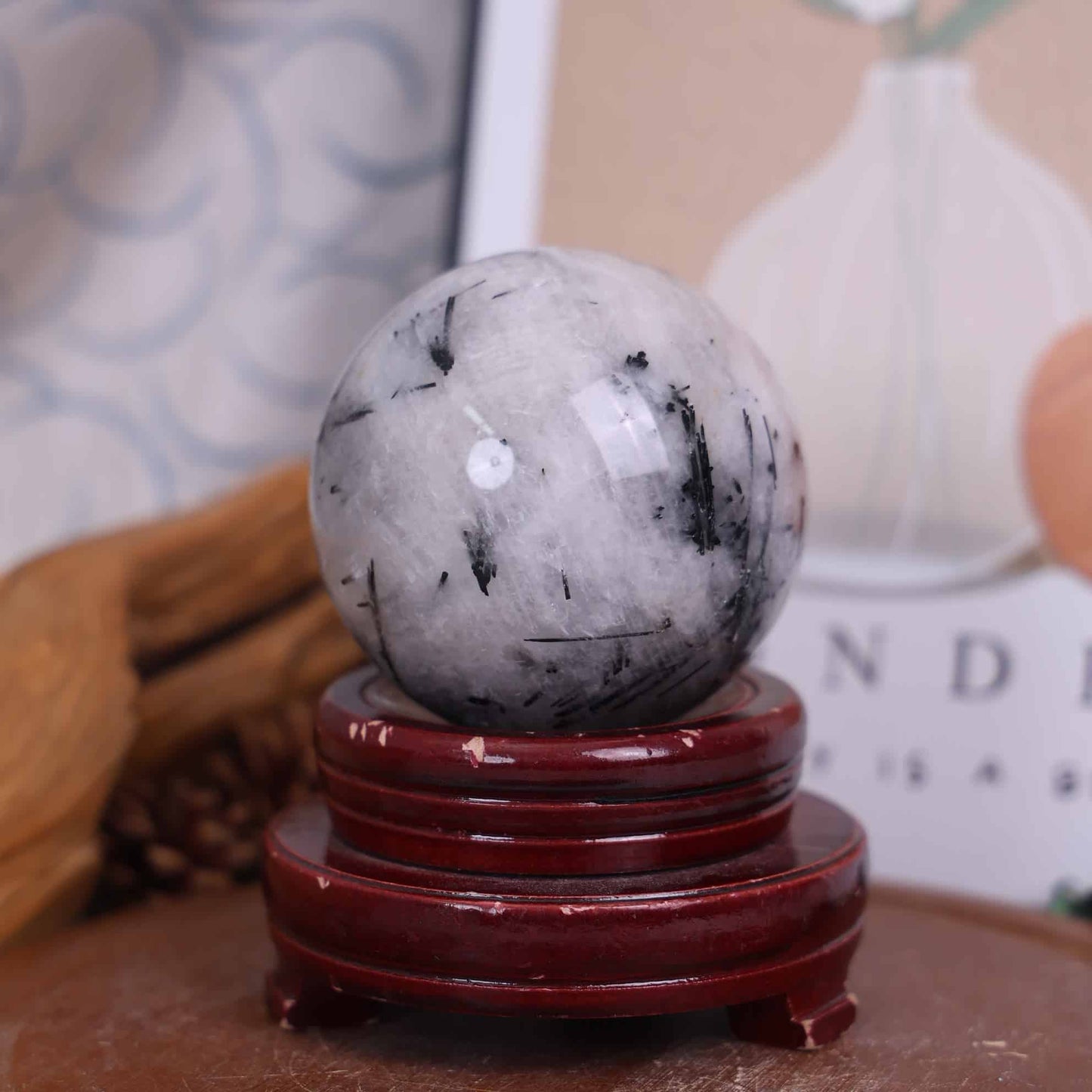 Black Tourmaline Sphere #79