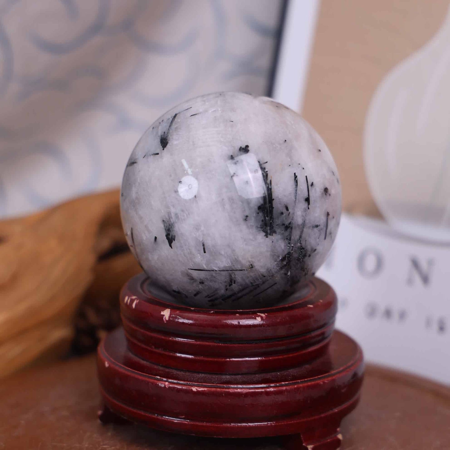 Black Tourmaline Sphere #79