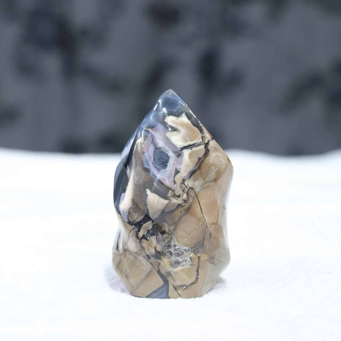 Volcano Agate Flame Carving