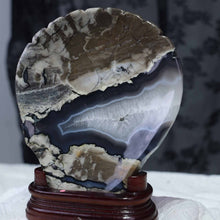 Volcano Agate Shell Carving