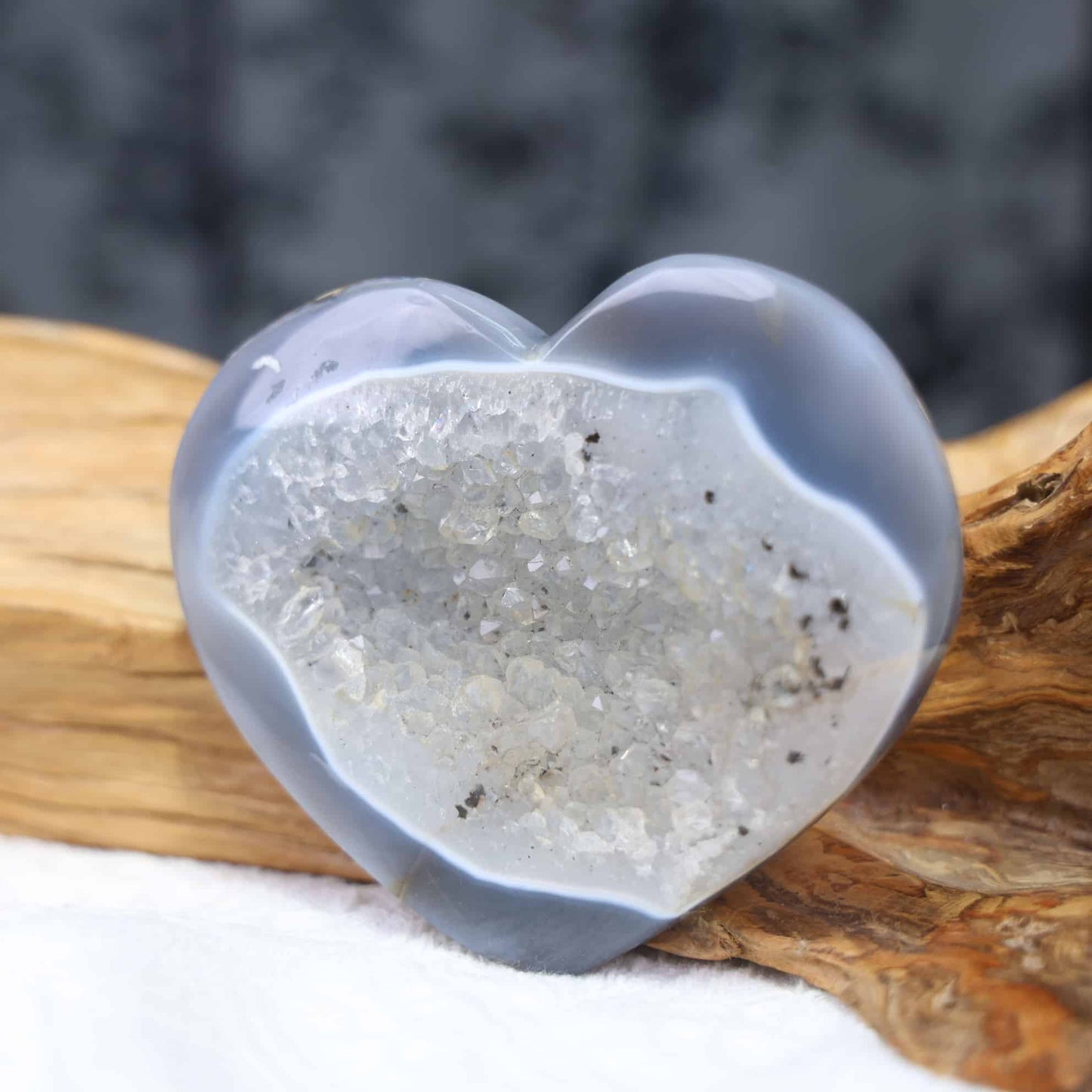 Druzy Agate Heart #87