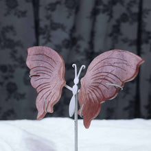 Strawberry Quartz Butterfly Wings