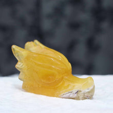 Yellow Fluorite Dragon Head