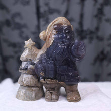 Volcano Agate Santa Carving