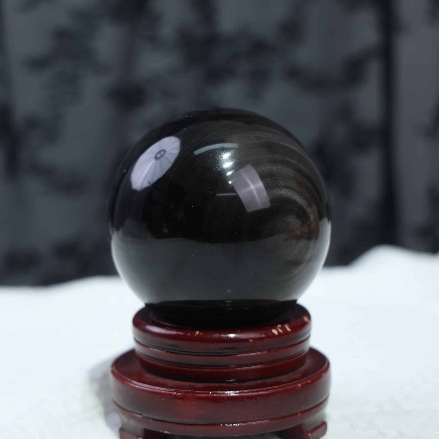 Sliver Obsidian Sphere #31