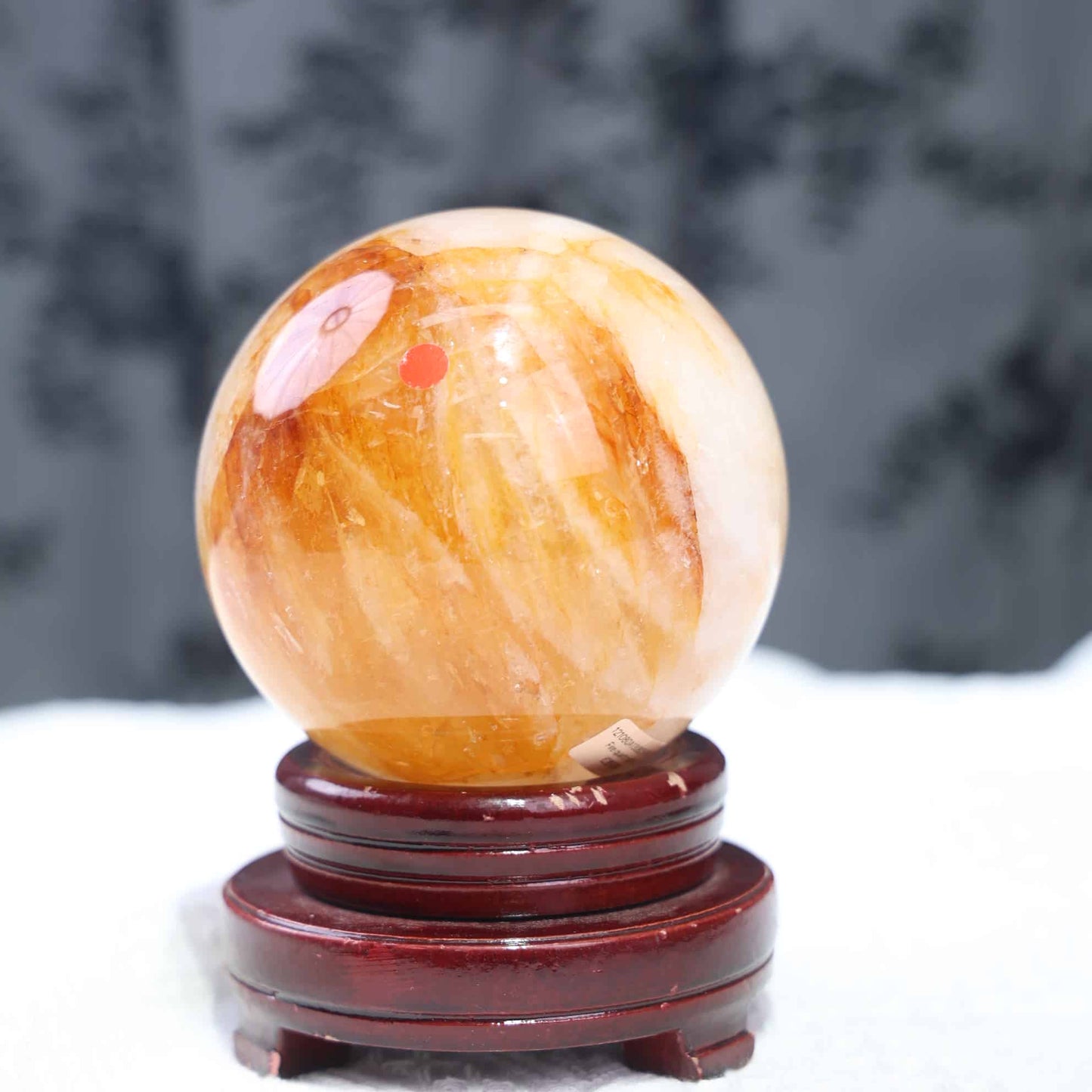 Fire Quartz and Golden Healer Sphere