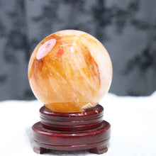 Fire Quartz and Golden Healer Sphere