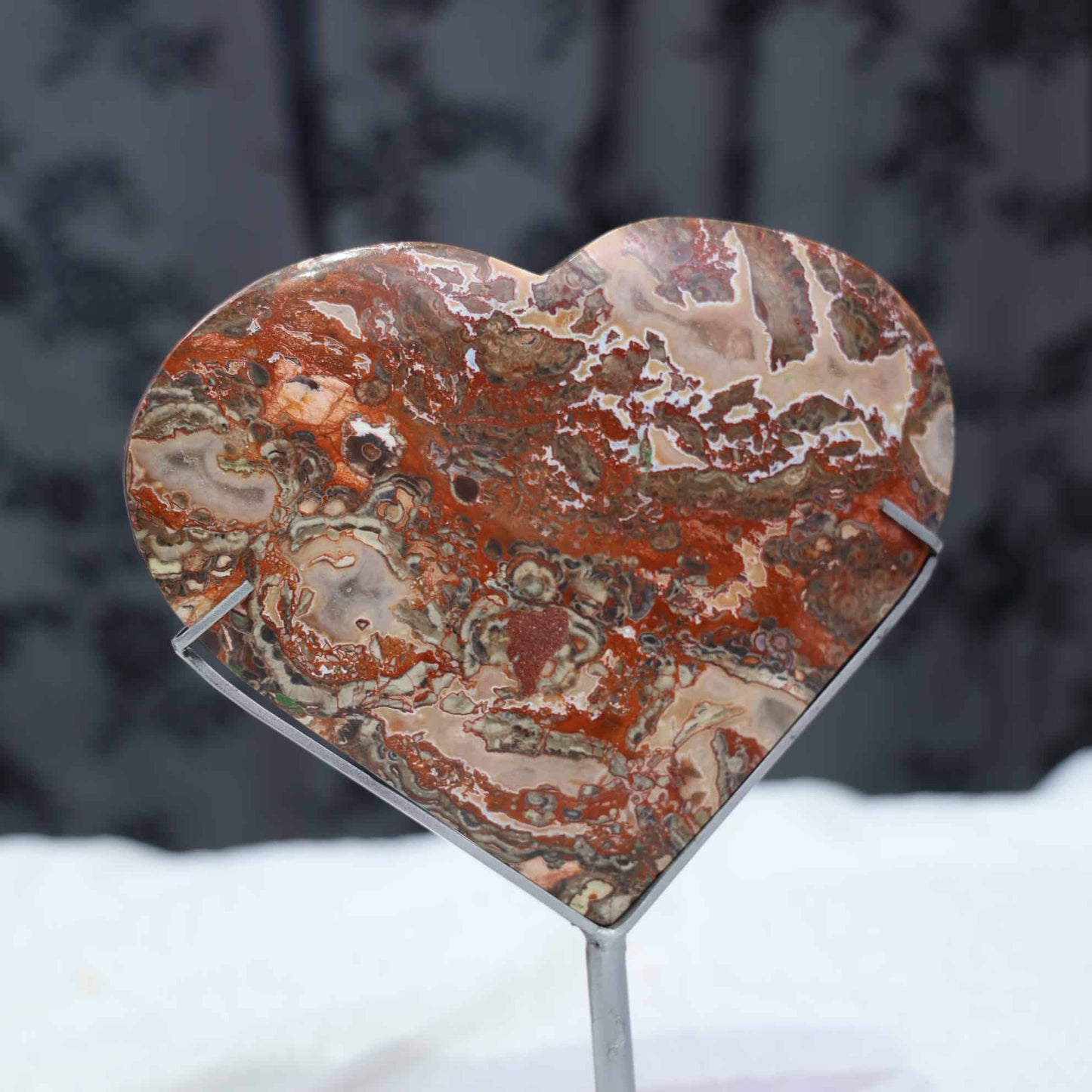Money Agate Heart