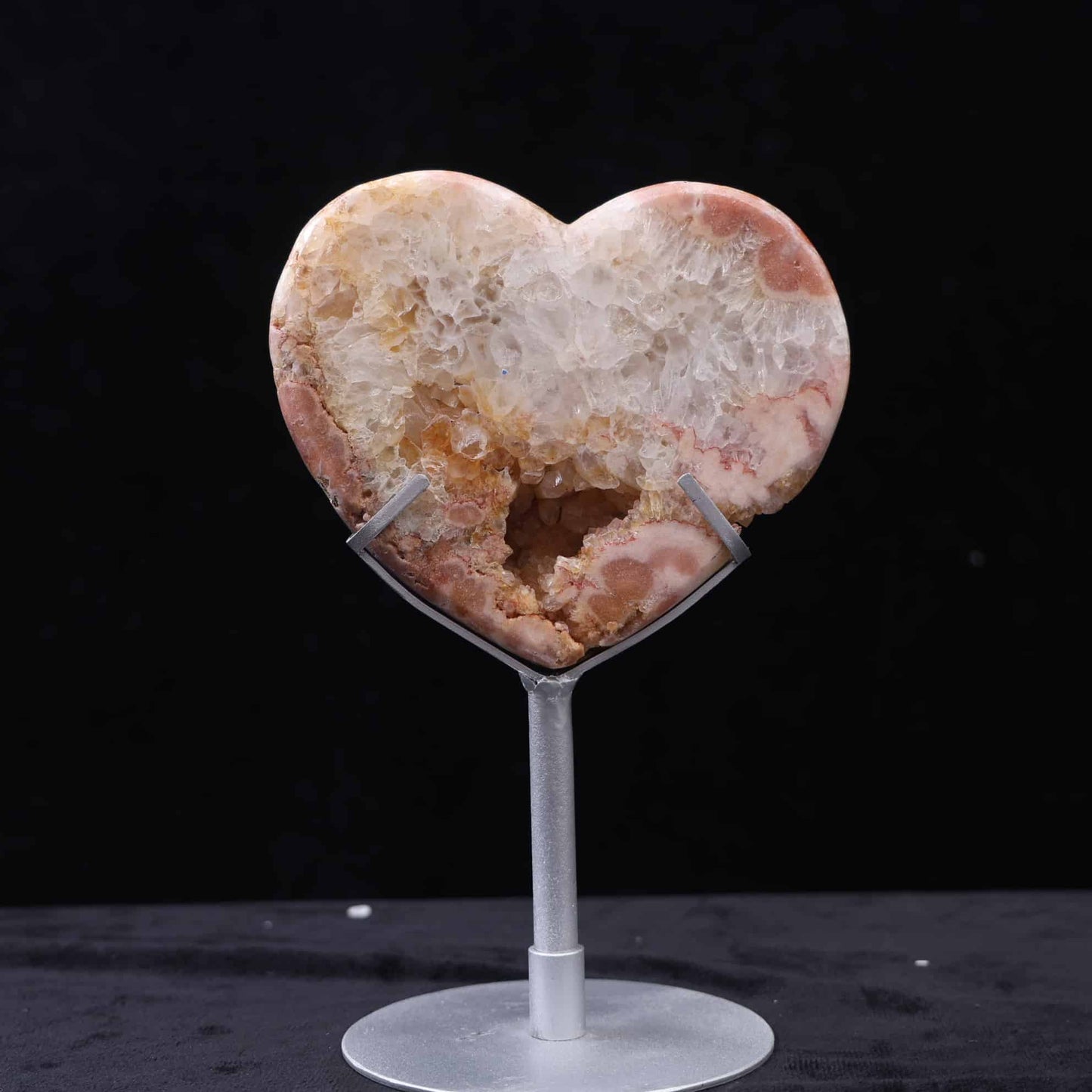 Pink Amethyst Heart #82