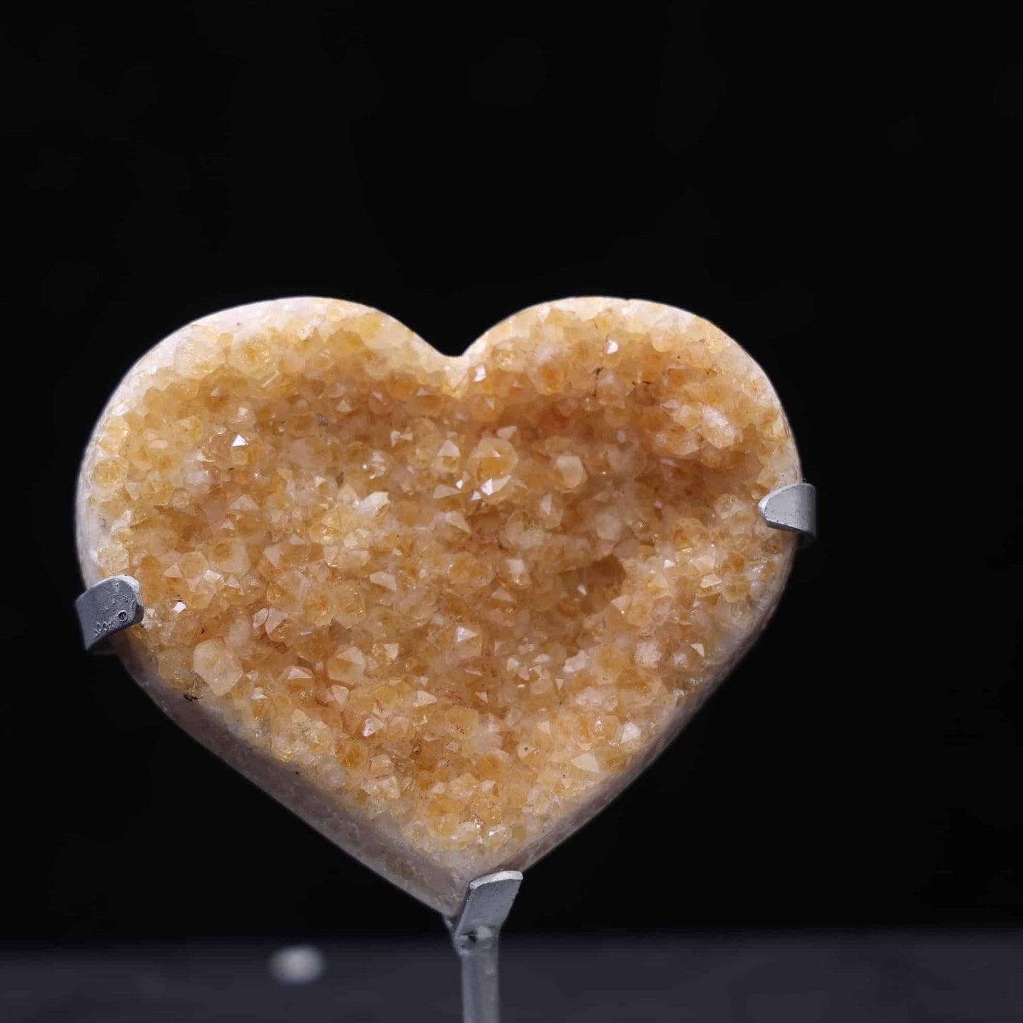 Yellow Amethyst Heart #91