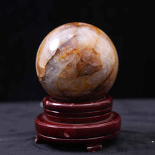 Fire Quartz And Golden Healer Sphere
