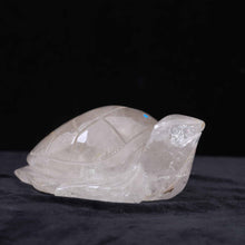 Clear Quartz Turtle Carving