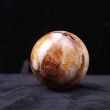 Fire Quartz And Golden Healer Sphere