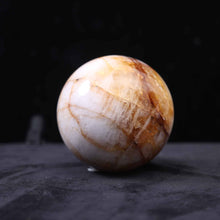 Fire Quartz And Golden Healer Sphere