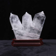 Clear Quartz Three-point Tower