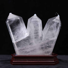 Clear Quartz Three-point Tower
