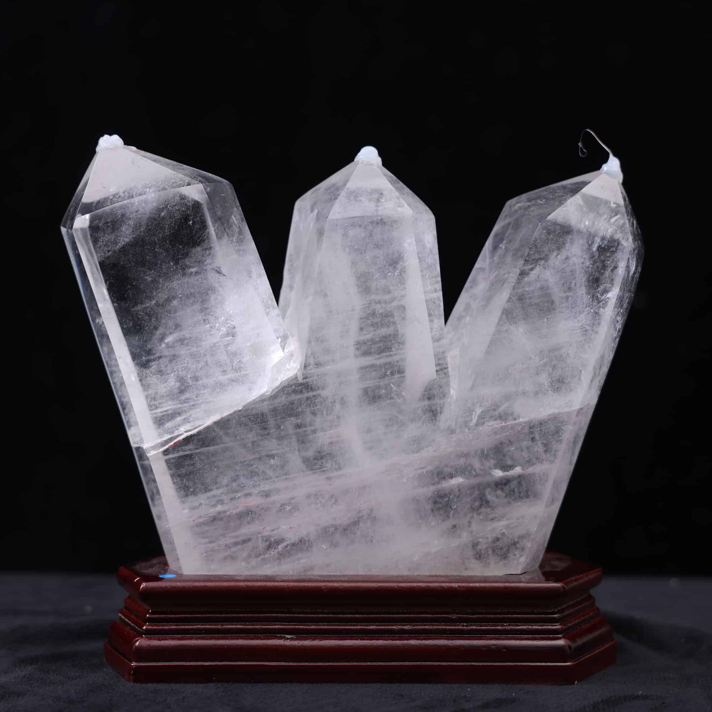 Clear Quartz Three-point Tower