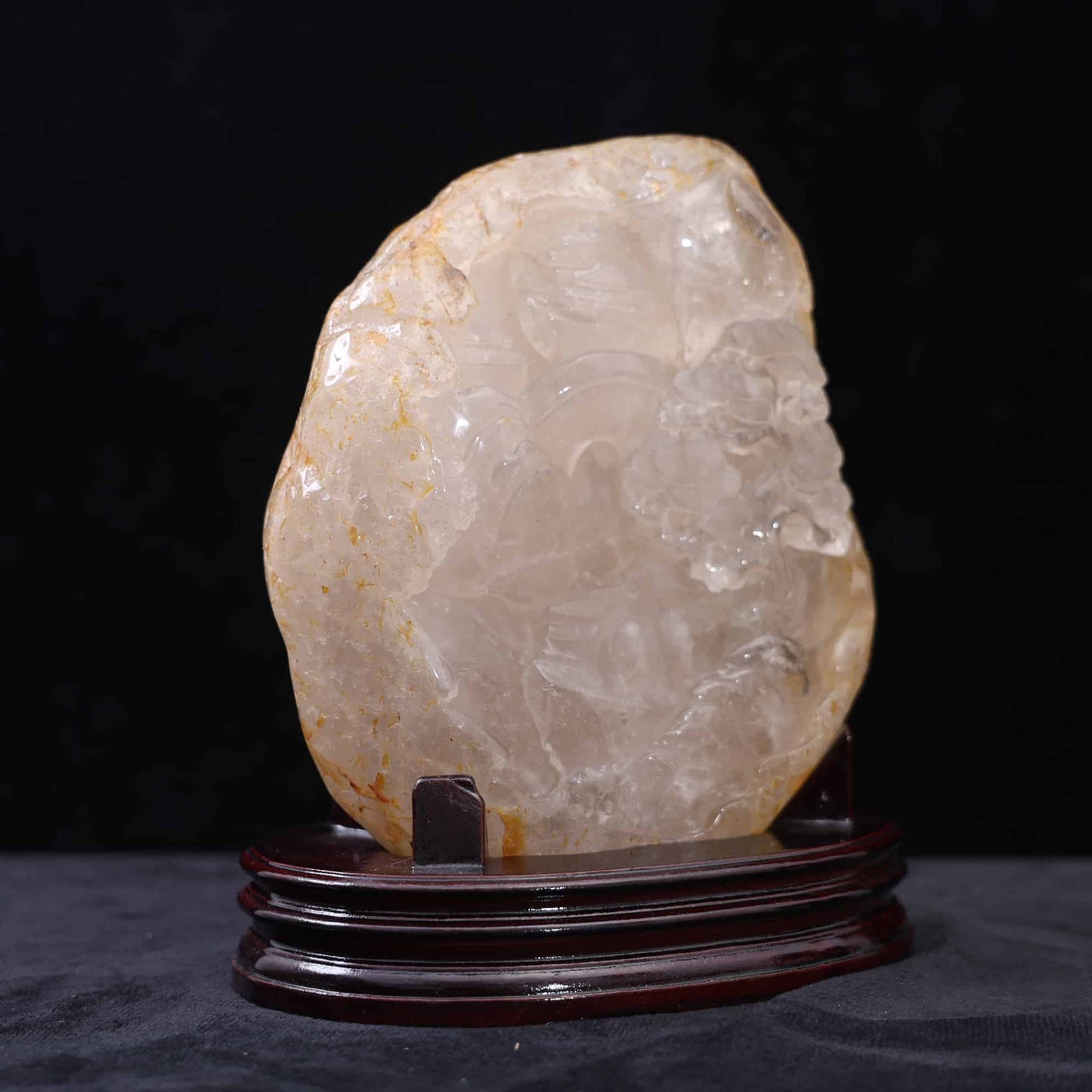 Clear Quartz Landscape Carving #59