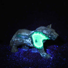 Volcano Agate Wolf Carving