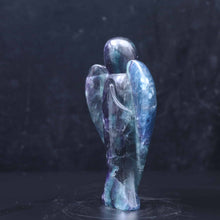 Rainbow Fluorite Angel  Carving