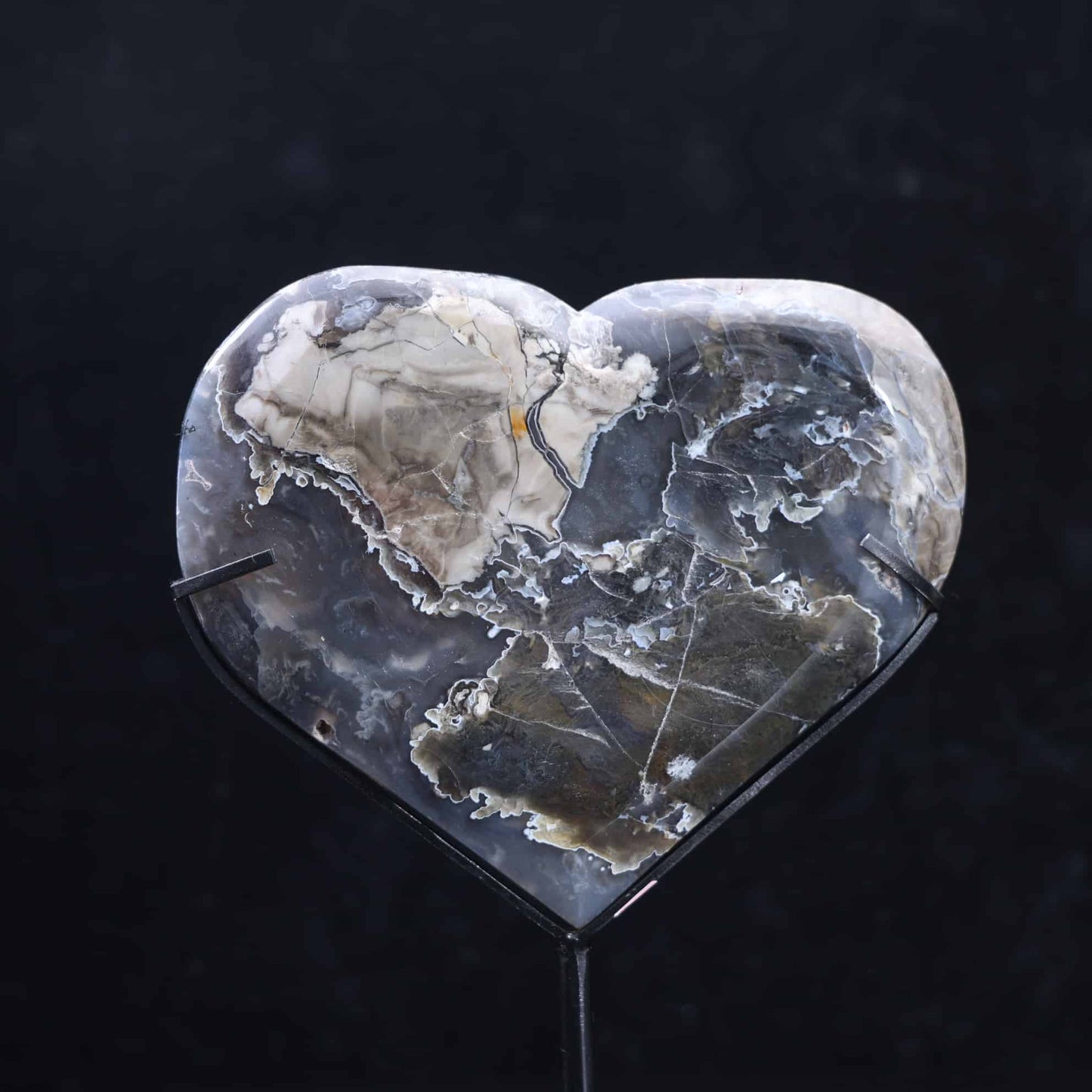 Volcano Agate Heart #99