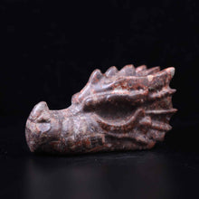 Red Money Agate Dragon Head