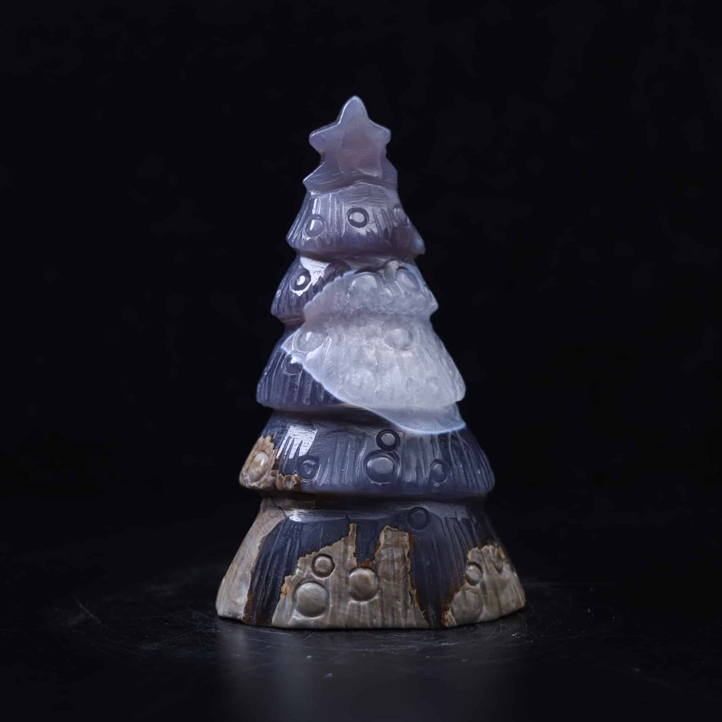 Volcano Agate Christmas Tree