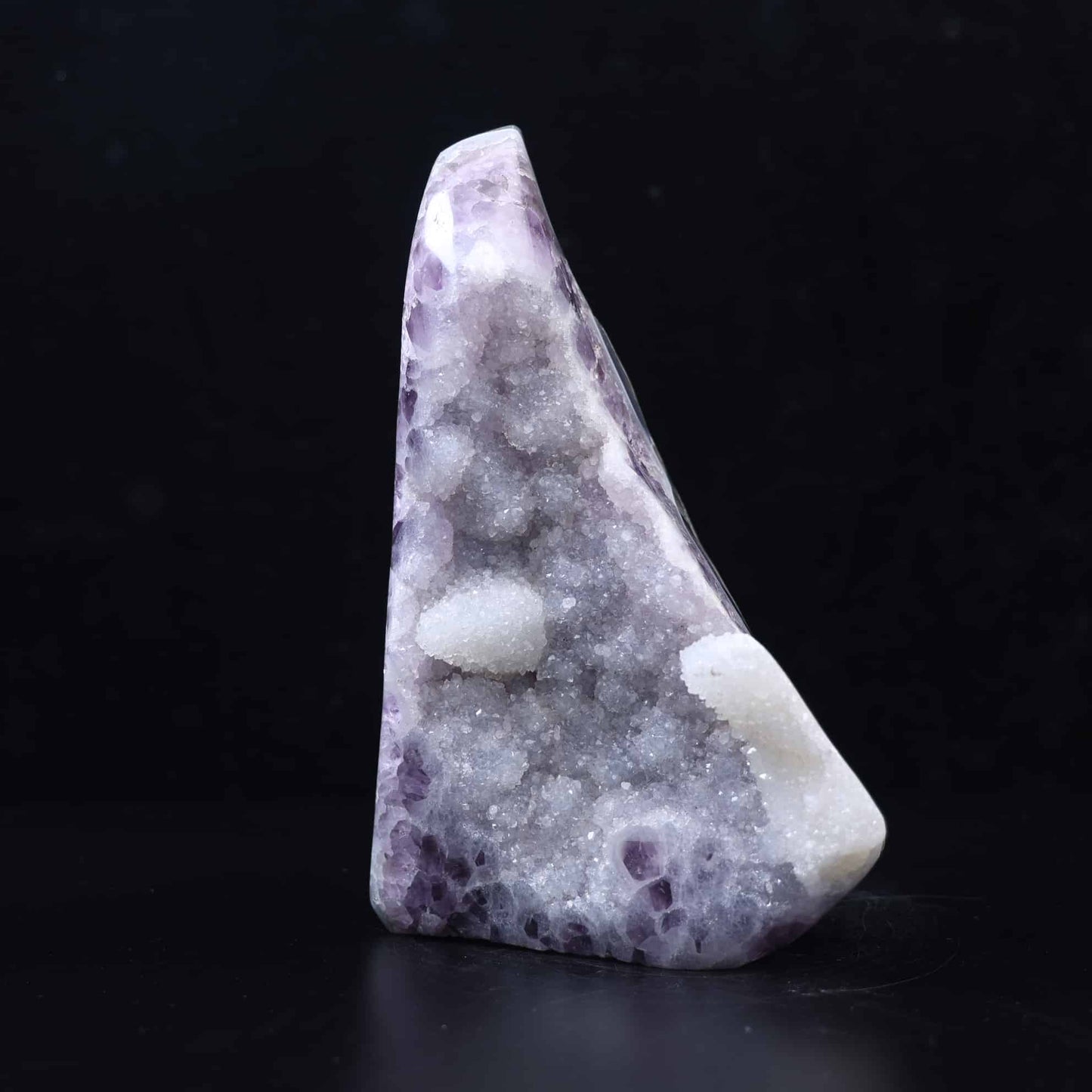 Amethyst With Calcite cluster