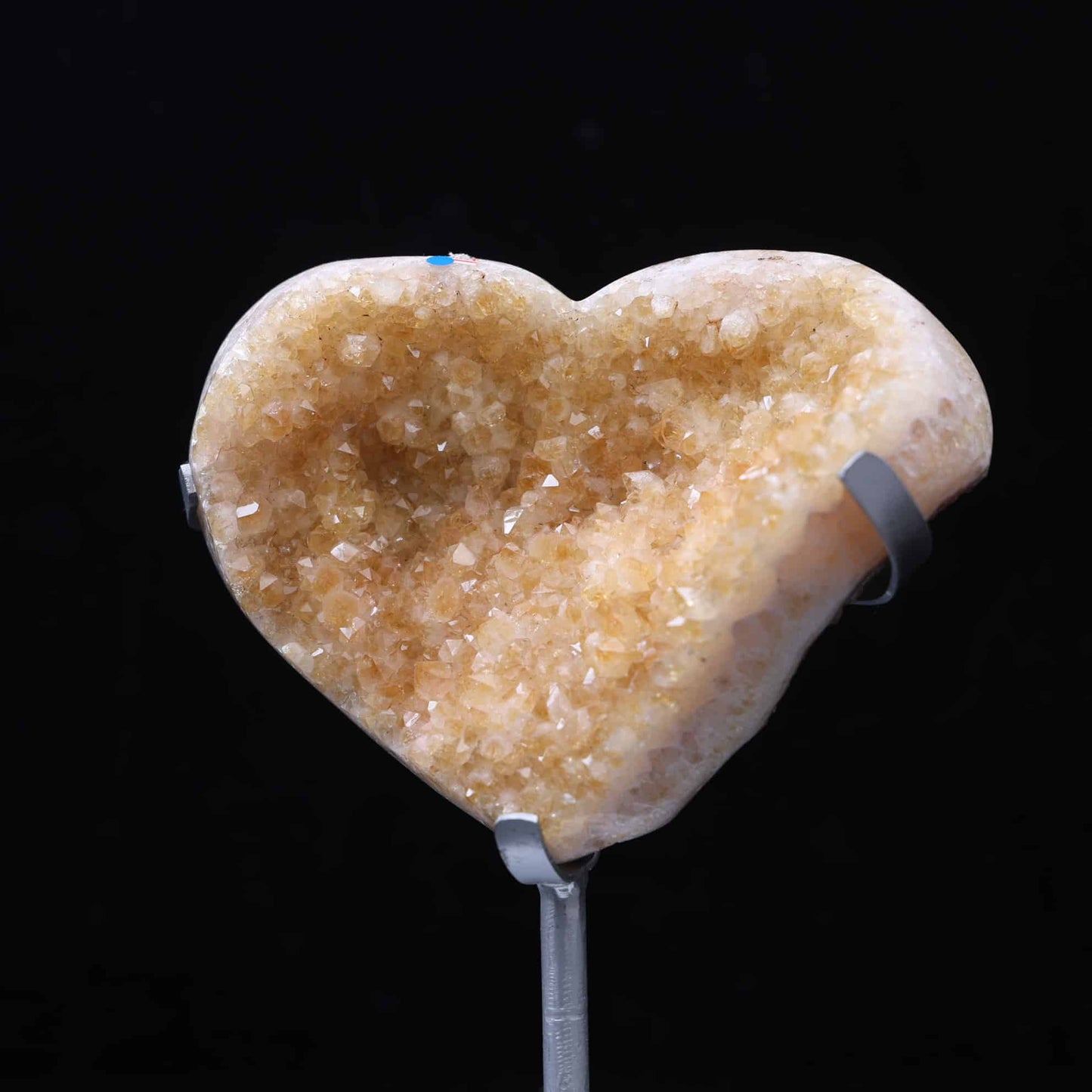 Yellow Amethyst Heart #98