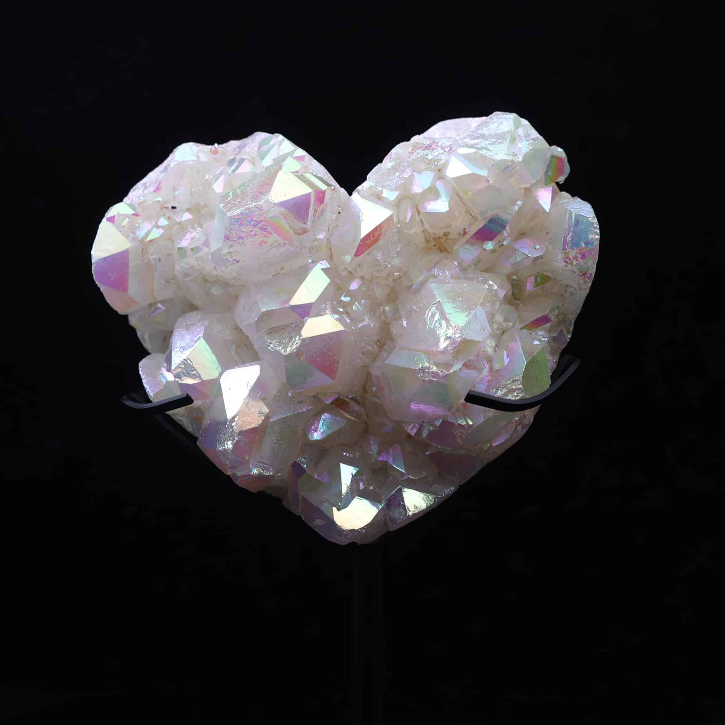 Aura Quartz Cluster Heart