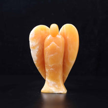 Yellow Calcite Angel Carving