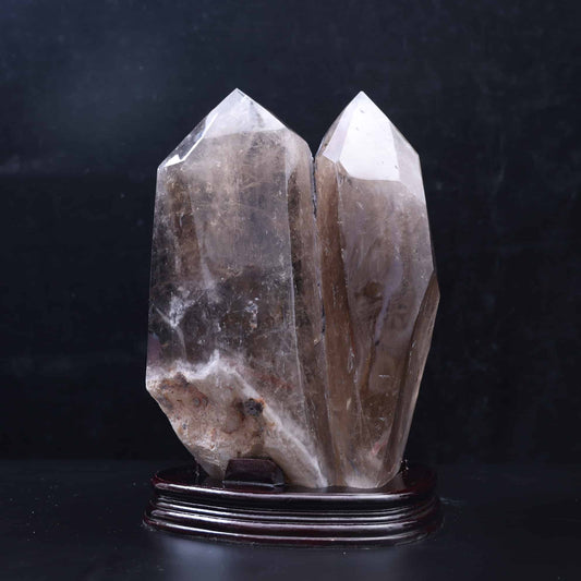 Smoky Quartz Double Point Tower