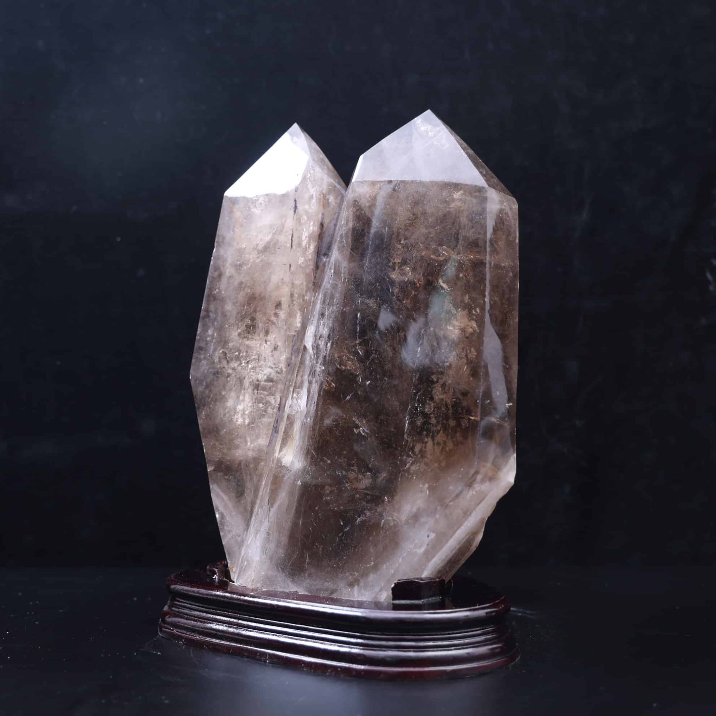 Smoky Quartz Double Point Tower #7